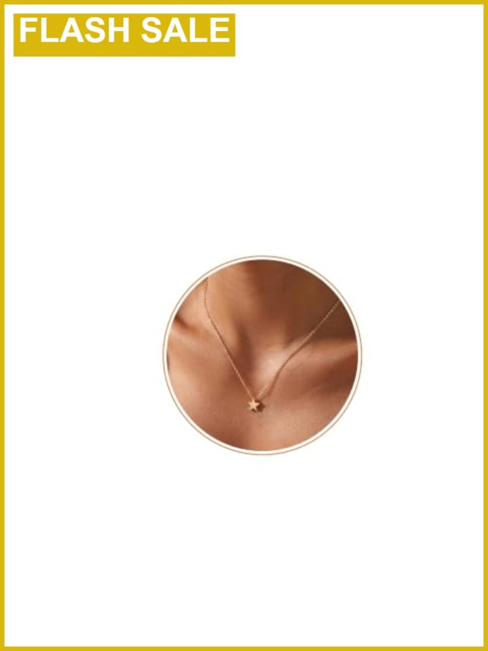 14K Gold Plated Star Pendant Necklace